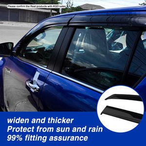 กระบังหน้า<span class=keywords><strong>ประตู</strong></span>กระจกหน้ารถ การป้องกันและการตกแต่งที่หรูหรา สีดําเข้ม/สีดําใสสําหรับไทรตัน - Product Image 4