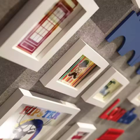 Juego de 11 Marcos para Cuadros, Marcos de Fotos de Madera de Pino Sólido de Primera Calidad para Decoración del Hogar, Kit de Exhibición de Arte de Pared de Estilo Nórdico