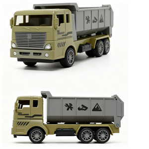 Tire hacia atrás Vehículo de ingeniería militar Pequeño camión del ejército Estilo militar Construcción <span class=keywords><strong>CarToy</strong></span> - Product Image 1