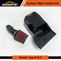 Boîte d'air d'admission d'air froid en Fiber de carbone sec EDDY avec tuyau en Fiber de carbone pour Honda Civic Type R FL5 Acura Integra DE5 2.0T K20C1
