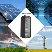 50kw UPS ESS Solar Power Station Smart BMU 48v rak Server terpasang 200ah Lifepo4 Ion Lithium dapat ditumpuk baterai penggunaan rumah 300ah