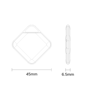 OEM personalizable ubicación remota Bluetooth key Finder Card Tracker findmy tag funciona con Apple Find My - Product Image 3