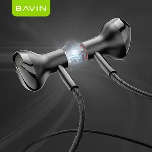 Bavin 3.5mm bass hifi stereo best quality cheapest low price metal wholesale wire earbud