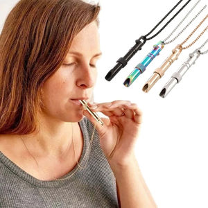 Collar de Cadena de Metal Art Deco para Respiración, Alivio Natural Calmante, para el Estrés, la Ansiedad, la Atención Plena y el Dejar de Fumar, Venta al por Mayor - Product Image 3