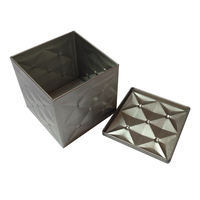 Boîte en métal rectangulaire vintage personnalisée avec couvercle pour biscuits imprimés, menthe, thé, snus, safran, qualité alimentaire