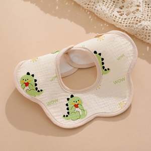 Vente au détail musulman sans BPA 100% coton nouveau-né conçu bébé bavoirs nourrissons et tout-petits conçu bébé bave serviette conçu bébé personnalisé - Product Image 3