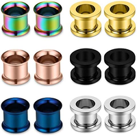 Xinfocus Kit d'étirement d'oreille de vente chaude Tunnels de cônes en acier chirurgical Fit bouchons d'oreille extenseurs d'oreille
