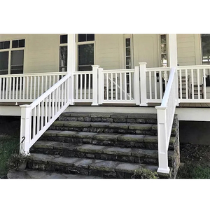 Rampe d'escalier moderne en <span class=keywords><strong>PVC</strong></span> sur mesure à prix abordable pour balcon, <span class=keywords><strong>extérieur</strong></span>, hôtel, cour, avec finition thermolaquée, installation facile - Product Image 1