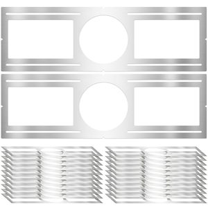 Slim <strong>Light</strong> Kit Triangle <strong>Bracket</strong> 3/6 Inch Round Recessed Square <strong>Ceiling</strong> LED <strong>Light</strong> Plate Galvanized Steel Powder Coated - Product Image 2