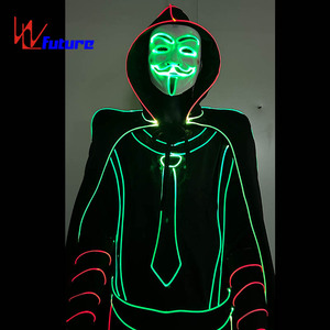 Costume de Clown Lumineux à Fibres Optiques LED pour Spectacle de <span class=keywords><strong>Cirque</strong></span>, Fête d'Halloween, Performance Scénique, Défilé de <span class=keywords><strong>Carnaval</strong></span> - Product Image 2