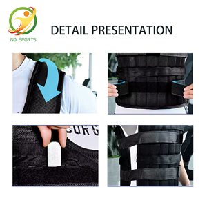 Ensemble de gilets de sport professionnels, gilet lesté, entraînement de course à pied, sac de sable, sangles pour les jambes et les mains, bloc de plomb invisible, sac en polyester - Product Image 5