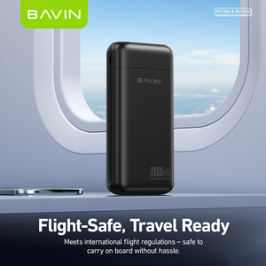 BAVIN PC1182 Chargeur <span class=keywords><strong>portable</strong></span> de voyage ultra fin à double port USB Type C, charge rapide, batterie externe 20000 mAh - Product Image 2