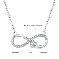 Collier cœur en argent sterling 925 LULUFOCUS européen avec fermoir OT, cadeau pour la Saint-Valentin, collier cœur délicat en argent