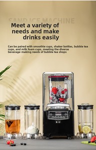 <span class=keywords><strong>Blender</strong></span> Smoothie Komersial Juicer Heavy Duty 1800W Motor Tembaga Murni Peredam Suara Untuk Rumah Tangga, Kedai Teh Susu, Toko Dessert, Penghalus 6 - Product Image 5