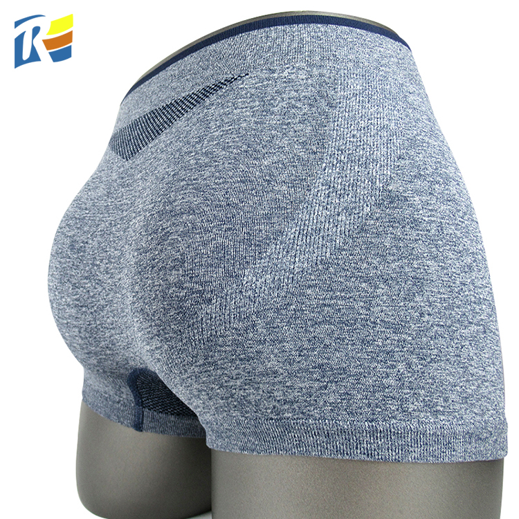 Трусы-боксеры мужские из полиамида, полиэстера, спандекса, бесшовные