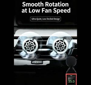 Diffuseur d'aromathérapie et désodorisant de voiture avec petit ventilateur pour grille d'aération - Élimine la fumée de cigarette 1 Thème - Product Image 1