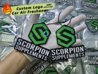 Désodorisant de voiture en papier suspendu sur mesure, forme personnalisée, en carton de coton 3mm, multi-parfums, vente en gros