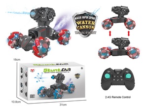 Coche de acrobacias con cañón de agua 1:14 12CH, coche RC 4x4 sin escobillas con ruedas Mecanum para derrapes laterales, juguete RC con pulverizador - Product Image 6