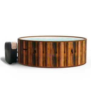 Bain à remous <span class=keywords><strong>gonflable</strong></span> <span class=keywords><strong>pour</strong></span> 4-6 personnes avec piscine ronde de massage à bulles <span class=keywords><strong>Spa</strong></span> au sol <span class=keywords><strong>pour</strong></span> usage domestique ou aventure <span class=keywords><strong>en</strong></span> plein air - Product Image 5