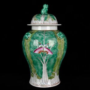 Vase en céramique de Jingdezhen, style chinois, motif chou frisé et gingembre, peint à la main, en porcelaine, pour mariage, décoration traditionnelle de la maison - Product Image 2