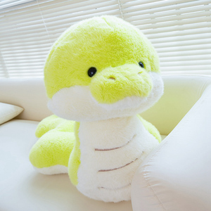 Serpiente verde de peluche al por mayor, animal de peluche, regalo para niños, decoración de Navidad y Año Nuevo, muñeco de serpiente de peluche graso - Product Image 4