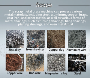 Presse à briquettes hydraulique en acier, cuivre et aluminium pour le recyclage industriel des déchets métalliques - Product Image 3