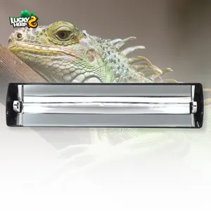 Lámpara de vivero para reptiles de T8 pulgadas, tubo fluorescente, terrario negro para reptiles, accesorio de iluminación UVB Vivarium