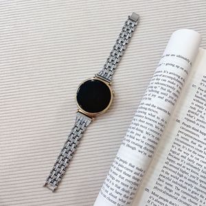 Lionorm Rhinestone Dây đeo kim loại cho Huawei đồng hồ phù hợp với 3 phù hợp với 2 GT 4 đồng hồ 4 Pro <span class=keywords><strong>Bling</strong></span> thép vòng đeo tay phụ nữ thời trang Watchband - Product Image 2