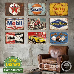 In Promozione: Targa in Metallo per Auto, Poster Vintage, Decorazione Murale Personalizzata, Placca Retrò Olio Motore, Targa in Ferro per Casa, Garage, Man Cave - Product Image 3