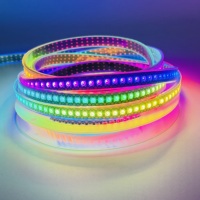 Lampu Strip LED RGB Addressable WS2812B 5V 30 60 144LED Per Meter Tahan Air IP67 Strip Lampu Fleksibel WS2812