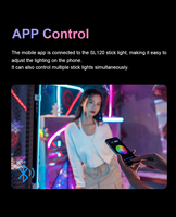 Tianmei OEM ODM 1,2 m LED RGB Stick Light Tube 27W Bio Color y modo RGB APP Control LED Video Stick Light Tube