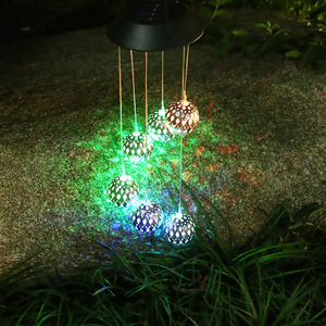 Solar Garden Lights Hanging <b>LED</b> <b>Ball</b> Decor Outdoor Waterproof Patio Yard Decoration - Product Image 2