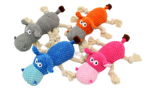 Sınır ötesi e-ticaret yeni ananas kadife Hippo mısır kadife <span class=keywords><strong>Pet</strong></span> peluş düğüm ses oyuncak - Product Image 2