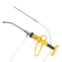 Seringue d'injection continue réglable 5ml 10ml, dispositif d'infusion, pistolet d'injection vétérinaire pour bovins, ovins, volailles, injection de vaccin