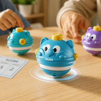 Jeu de bureau interactif éducatif en forme d'animal, Fidget Spinner en plastique, jouet de table parent-enfant