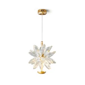 YW moderno lampadario in oro di lusso <span class=keywords><strong>per</strong></span> soggiorno camera da letto ristorante cucina-sfera di cristallo in metallo pendente <span class=keywords><strong>materiale</strong></span> in ferro chiaro - Product Image 6