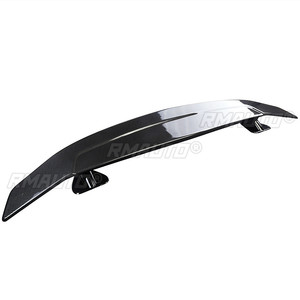 Aileron de coffre arrière pour Honda Civic 10e génération 4 portes 2016-2019, noir brillant, carbone, accessoires extérieurs pour voiture - Product Image 6
