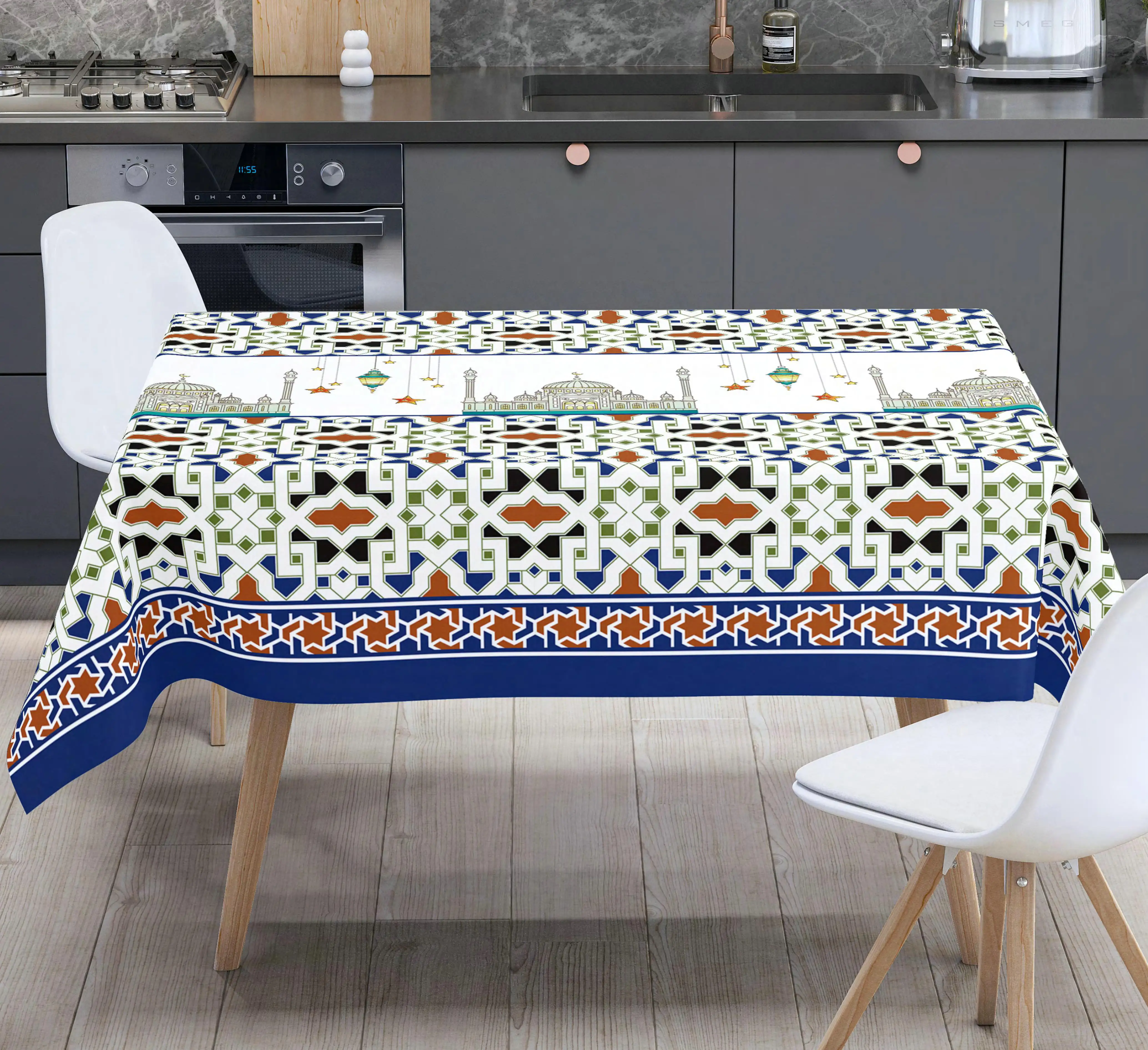 sequin ramadan table cloth center table decoration disposable plastic table cloths ramadan and eid