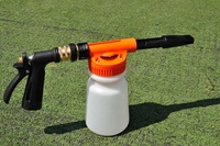 Buse flexible en laiton basse pression pour le lavage de voiture et le jardin de pulvérisation OEM couleur aluminium noir jaune cuivre matériau mousse pistolet origine
