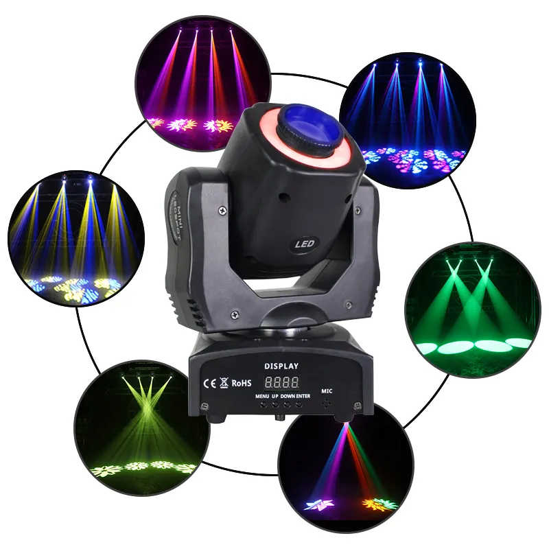 Good Price 60W LED Stage Projector Mini Beam Effect Gobo Pattern Moving Head Beam Light