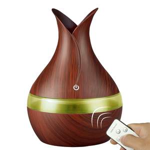 Difusor de Aroma de Madera YX-188 de 300 ml con Alimentación USB y Luz LED para Uso en el Hogar y Escritorio - Product Image 5