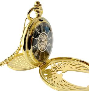 Roma içi boş çift cep saati manuel mekanik cep saati es - Product Image 4