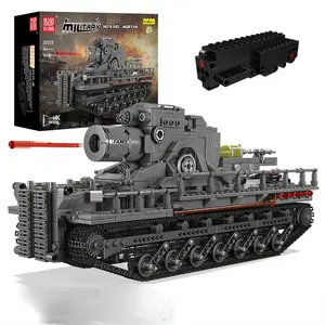 Mal King 20028 Ww2 Ii Militaire Mortel Karl Carronade Model Tank Bouwstenen Speelgoed Technische Afstandsbediening Educatief Speelgoed