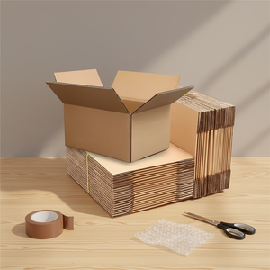 Caja de Cartón Corrugado Reutilizable, Resistente, Ecológica, Personalizada para Almacenamiento, Logística, Envío, Mudanza y Embalaje - Product Image 1
