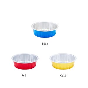 Recipiente de postre desechable redondo, Mini tazas de comida de papel de aluminio, molde para hornear magdalenas, Mousse, gelatina, molde para pastel de pudín - Product Image 2