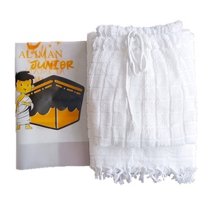 Vente en gros doux et confortable qualité Umrah Essentials enfants <span class=keywords><strong>ikid</strong></span> polyester jacquard ihram robe/ehram pour enfants - Product Image 1