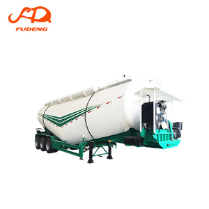 Remorque citerne à ciment en vrac en forme de V, 3/4 essieux, sortie anti-obstruction pour le <span class=keywords><strong>transport</strong></span> de poudre dans les zones minières du désert - Product Image 1
