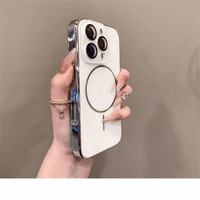 Étui de téléphone en verre miroir de luxe avec protection de l'objectif pour iPhone 16 Pro Max