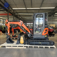 Mini-excavatrice 2,5 tonnes avec moteur Kubota certifié CE EPA, nouvelle pelle sur chenilles 2 tonnes 1 tonne, mini-excavatrices agricoles compactes, livraison gratuite