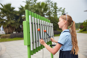 Moetry Instruments de musique pour aire de jeux pour enfants, <span class=keywords><strong>harpe</strong></span> orchestrale en alliage d'aluminium, idéale pour les établissements préscolaires et les centres commerciaux - Product Image 3